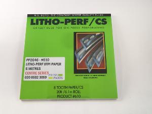 Litho-Perf centre series 8tpi 6m paper