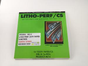 Litho-Perf centre series 16tpi 6m paper