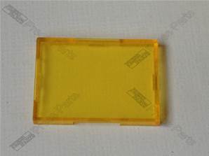 Yellow Lens for rectangular switch or signal lamp