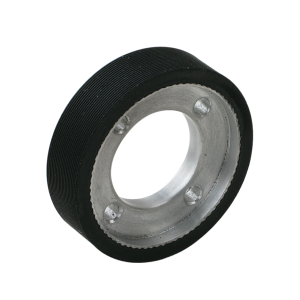 Delivery slowdown band friction wheel