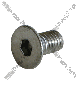 Coater blade screw