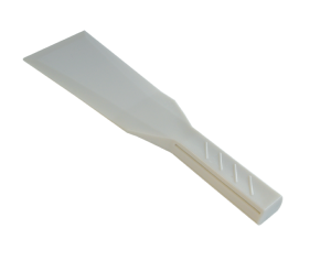 White flexible plastic push knife 80mm