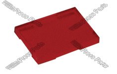 Red Lens for rectangular switch or signal lamp