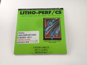 Litho-Perf centre series 8tpi 6m card