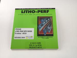 Litho-Perf 8tpi 6m paper