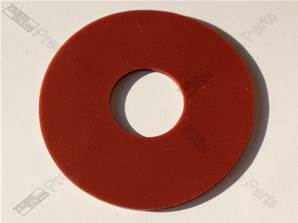 38mm x 13mm x 1mm Red