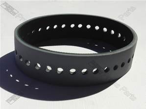 Bremsband, grau, flach, 20 mm breit